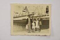 4 STARA FOTOGRAFIA M/S BATORY GDYNIA CIEKAWA ZOBACZ!