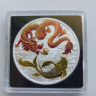 Red Dragon and Koi Silver Coin 2023 r. Srebrna moneta