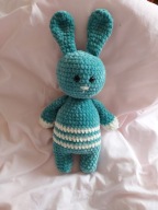 Zajac maskotka - handmade szydelko