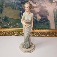 Duża figurka A. Belcari Dama Art Deco 24 cm – sygnowana – masa kompozytowa