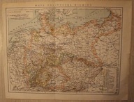 MAPA POLITYCZNA NIEMIEC 1 : 4.800000 - STARA MAPA