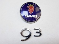 ZNACZEK EMBLEMAT NAPIS CYFRY TYŁ NA KLAPĘ SAAB 9-3 II 93 68MM