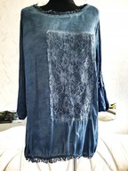 BLUZKA ELEGANCKA CASUAL Z DŁUGIM RĘKAWEM Z PRZEŹROCZYSTYMI RĘKAWAMI modna