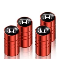 Nakrętki na wentyle, HONDA, czerwony chrom