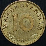 10 Reichspfennig 1937 A - około mennicze