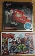 ZESTAW PUZZLI TREFL: CARS - 200 EL. , MARVEL AVENGERS - 100 EL.