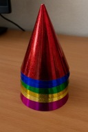 Czapeczki urodzinowe 6sztuk