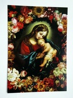 Niemcy Heiligenkirche- obraz Madonny w kwiatach - pocztówka