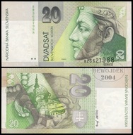 BNA - SŁOWACJA 20 Koron 1993 B 23627988 # P20a # VF/XF