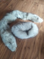 Czapka zimowa i kołnierz lis r. L/XL