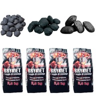 BRYKIET Z WĘGLA DRZEWNEGO 10 KG GRILL (4 x 2,5 KG)