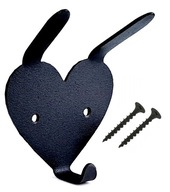 Wieszak ścienny metalowy na ubrania SOLIDNY 3 haki