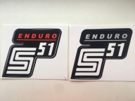 Naklejka pokrywy bocznej simson S51 enduro