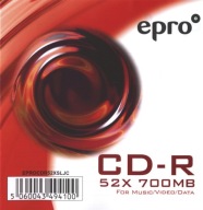 Doskonałe Płyty CD-R EPRO DANE MUZYKA FILM 52x 700 MB 10szt. Archiwizacja