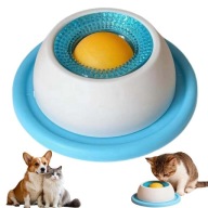 Zabawka do lizania dla psa, miska na mokrą karmę, z matą antypoślizgową