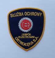 emblemat - naszywka ochrona - SŁUŻBA OCHRONY - ZESPÓŁ ELEKTROWNI