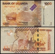 BNB - UGANDA 1000 Szylingów 2010 AH 0163840 # P49a # UNC