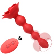 Rose rotating anal beads Masażer Wibrator