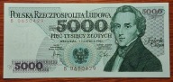 PRL 5000 zł 1982 B 0650429 Stan unc