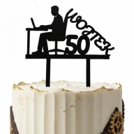 topper na tort dekoracja urodziny personalizacja BIURO KOMPUTER!!!