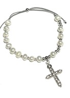 Różaniec Bransoletka Naturalna Perła Słodkowodna