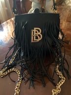 Babylon torebka skóra, frędzle, skóra, BB, pasek łańcuszek