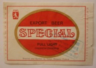 ETYKIETA - BROWAR SIERPC - SPECIAL - EXPORT BEER - FULL LIIGHT niepasteryzo