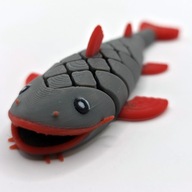 Figurka Ryba Sum Rybka Sumik Ruchoma 3D Druk 3D Dekoracja & Prezent