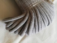 SZNUREK bawełna z rdzeniem 5mm JASNY SZARY 50mb WYPRZEDAŻ