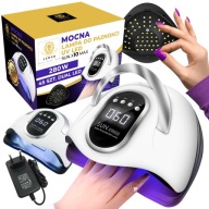 LAMPA UV DO HYBRYD PAZNOKCI ŻELI MOCNA SUN MAX X10 LED LCD 280W MANICURE