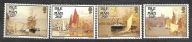 ISLE OF MAN - żaglowce na obrazach J.M. Nicholsona 1987 ** Mi 331-4 (159)