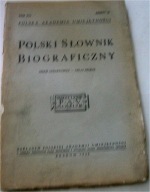 POLSKI SŁOWNIK BIOGRAFICZNY TOM VI/5 ZESZYT 30 /1948