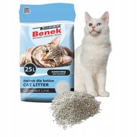 ŻWIREK DLA KOTA BENTONITOWY NATURALNY HIGIENICZNY SUPER BENEK 25L