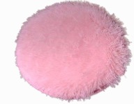MATA NA KRZESŁO DYWANIK OKRĄGŁY SHAGGY PUCHATY FI 40CM
