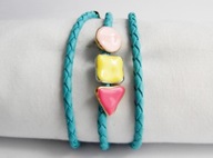 FRANCUSKA BRANSOLETA ZAWIJANA EMALIA