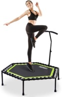 Trampolina fitness z regulowanym uchwytem, idealna do treningu.