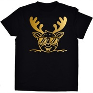 Koszulka świąteczna dla dziecka z reniferem 104