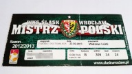 bilet ŚLĄSK Wrocław - WIDZEW Łódź 23.02.2013