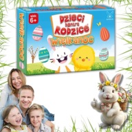 GRA PLANSZOWA PLANSZÓWKA NA WIELKANOC ZAJĄCZKA PREZENT DLA DZIECI RODZINY