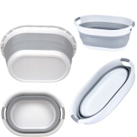 KOSZ NA PRANIE MISKA PLASTIKOWA SKŁADANY WOLNOSTOJĄCY WANIENKA OKRĄGŁA 25L