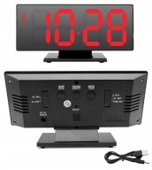 Zegar cyfrowy | Lustro LED | USB