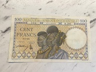 Francuska Afryka Zachodnia - 100 frankow - 1941 - rzadki