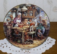 Kolekcjonerski, porcelanowy, nascienny talerz 6