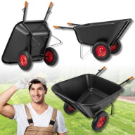 TACZKA OGRODOWA BUDOWLANA JAPONKA DWUKOŁOWA KOLEBA HIGHER 350L 300KG DUŻA