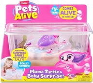 ZURU PETS ALIVE ZESTAW MAMA ŻÓŁW I MAŁE ŻÓWIKI W AKWARIUM JAJKA