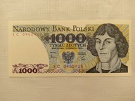 Stary banknot 1000 zł 1982 stan bankowy