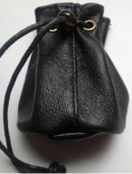 sakiewka mieszek portfel na monety skóra