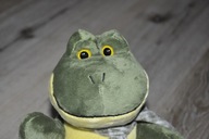 pluszak maskotka żaba żabka z szalikiem pacynka