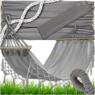 Wygodny HAMAK OGRODOWY BOHO makrama HUŚTAWKA ogrodowa LEŻAK WISZĄCY mocny