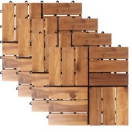 PODEST TARASOWY Z AKACJI 30X30 PŁYTKI DREWNIANE NA BALKON TARAS 1M2 LINDER